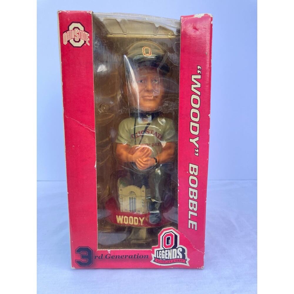 NIB The Ohio State University Woody Hayes Bobble Head - 3rd Generation O Legends